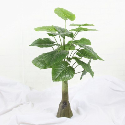 Green dill, peacock dill, monstera tropical simulation plant tree decoration hotel Artificial tree potted