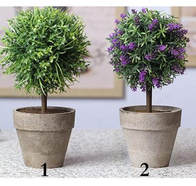 Artificial potted topiary   mini flower ball Home decoration