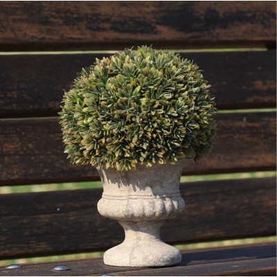 Wholesale Retro Bonsai Artificial Plastic Plants Pot Indoor Decorations Grass Ball