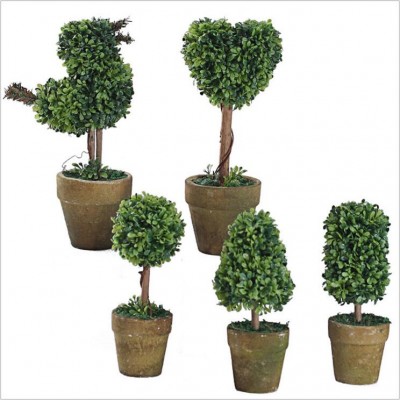 high quality artificial bonsai ball trees with pot wholesale for indoor garden decoration