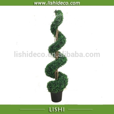 Anti-UV Artificial Topiary Boxwood Spiral Tree