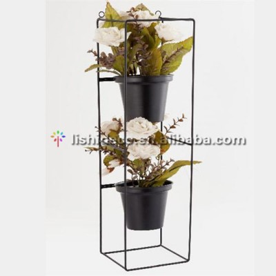 metal stand vintage galvanized geometric flower planter pot stand design